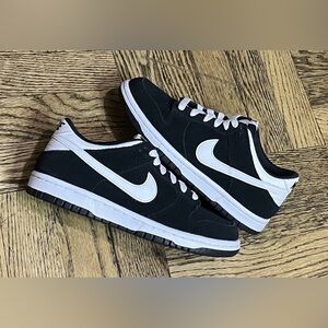 Nike Dunk Low Black White Suede Reverse Panda